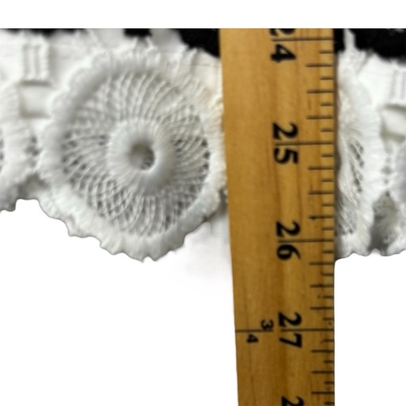 Karl Lagerfeld Fitted Lace Blouse in Black and White - Picture 13 of 13